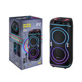 NDR-822 Outdoor Portable Double 8 Inches Wireless Party Box Bluetooth Large Speakers Karaoke Big Speaker