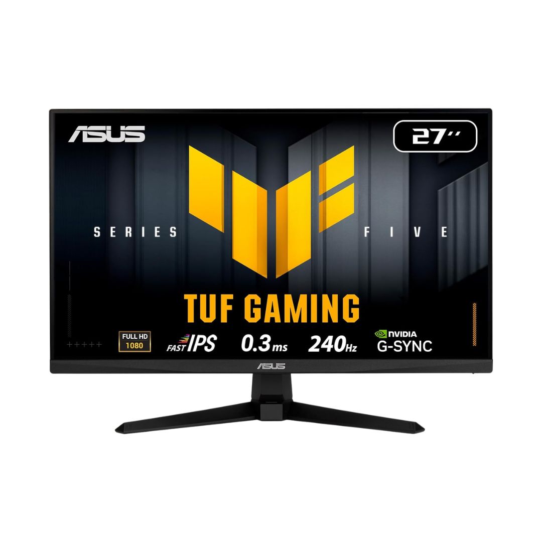 ASUS TUF Gaming VG279QM5A 27 Inch Full HD Fast IPS Gaming Monitor | 240 Hz, ELMB Sync, 0.3ms, 99% sRGB, Gaming AI, G-SYNC Compatible, DisplayWidget Center