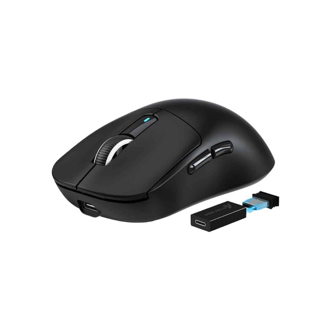 ATTACK SHARK X3PRO 4K/8K Lightweight Wireless Gaming Mouse with Tri-Mode(Wired/2.4GHz/BT),PAW3395 Optical Sensor,26K DPI,Kailh GM8.0 Switch,Long Battery,7 Buttons for PC/Laptop/Win/Mac(Black)