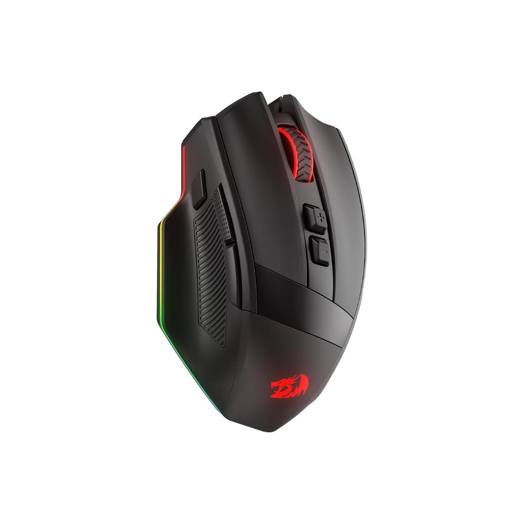 Redragon M923 PRO Wireless RGB Gaming Mouse 24K DPI Remapping Keys | Cable-Free 0 Delay, Smooth Precise Tracking, Custom Macro Keybinds, Vibing Backlight, Ergonomic Grip Body Comfort
