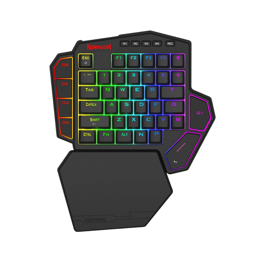 Redragon K585 HE Wired Rapid Trigger Magnetic One-Handed RGB Gaming Keypad | Silky POM Switches for Valorant FPS Precision, Zero Input Delay, 8K Polling, Dual-Module Structure, PRO Customize Software