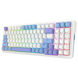 Keyboards Wired and wireless Bluetooth mechanical gaming keyboard Redragon Gloria Pro K664WBP-RGB-PRO white RGB