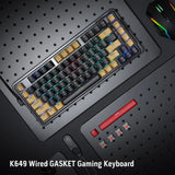 Redragon K649 78% Wired Gasket RGB Gaming Keyboard