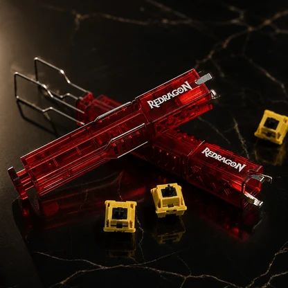 Redragon 2 in 1 Keycap Puller Hot-swappable Keyboards Switches Remover for Mechanical Keyboards Shaft Removal Replacement Tool