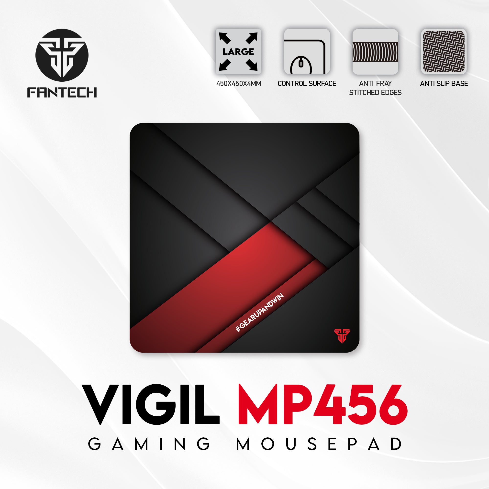 Fantech Vigil MP456 Gaming Mouse Pad Mousepad 8 JOD