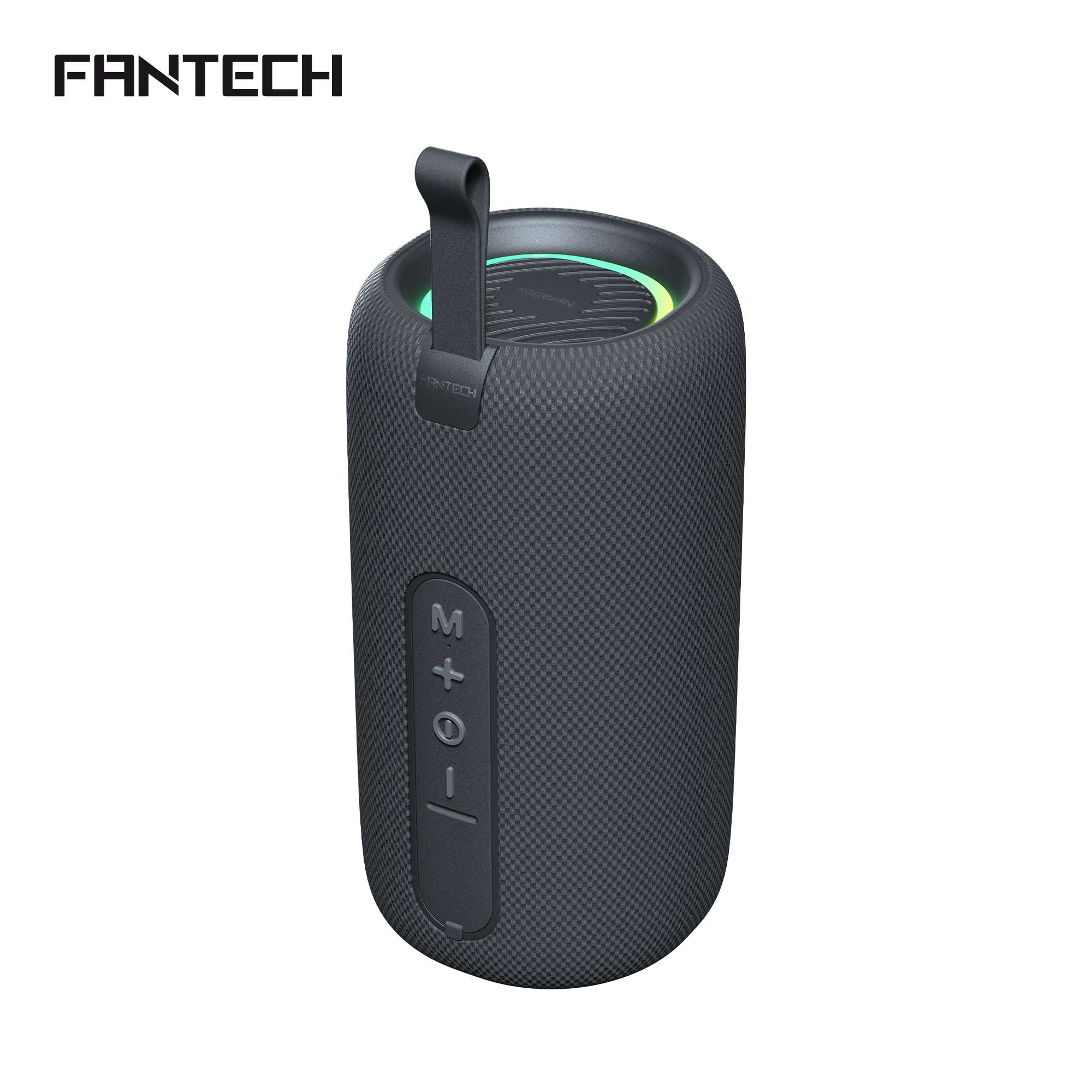 FANTECH BS159 مكبر صوت لاسلكي حقيقي RMS TWS عميق الجهير 10 وات مشغل 57 مم اتصال رباعي الاتجاهات BT TF Card USB RGB مكبر صوت محمول - أسود