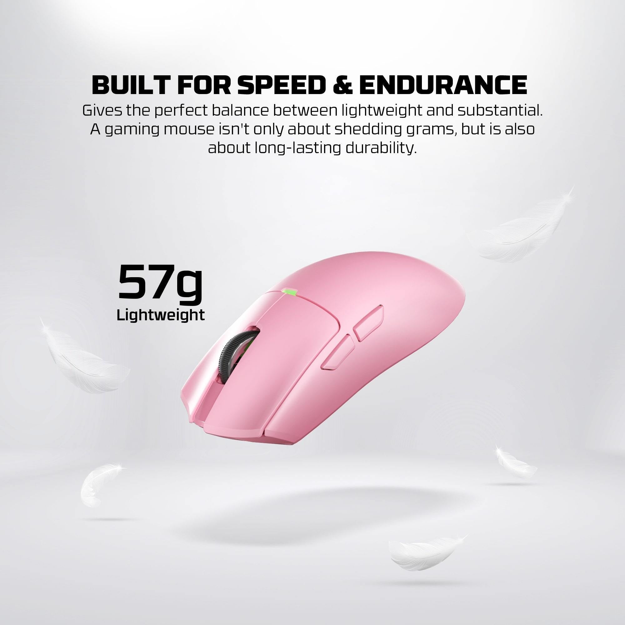 FANTECH TANTOE WG13E Wireless Mouse Three-mode switching and Magnetic Rechargeable Dock PixArt PAW3311 Up to 45 hours Macro Mic - Pink FANTECH TANTOE WG13E Wireless Mouse Three-mode switching and Magnetic Rechargeable Dock PixArt PAW3311 Up to 45 hours Macro Mic - Pink