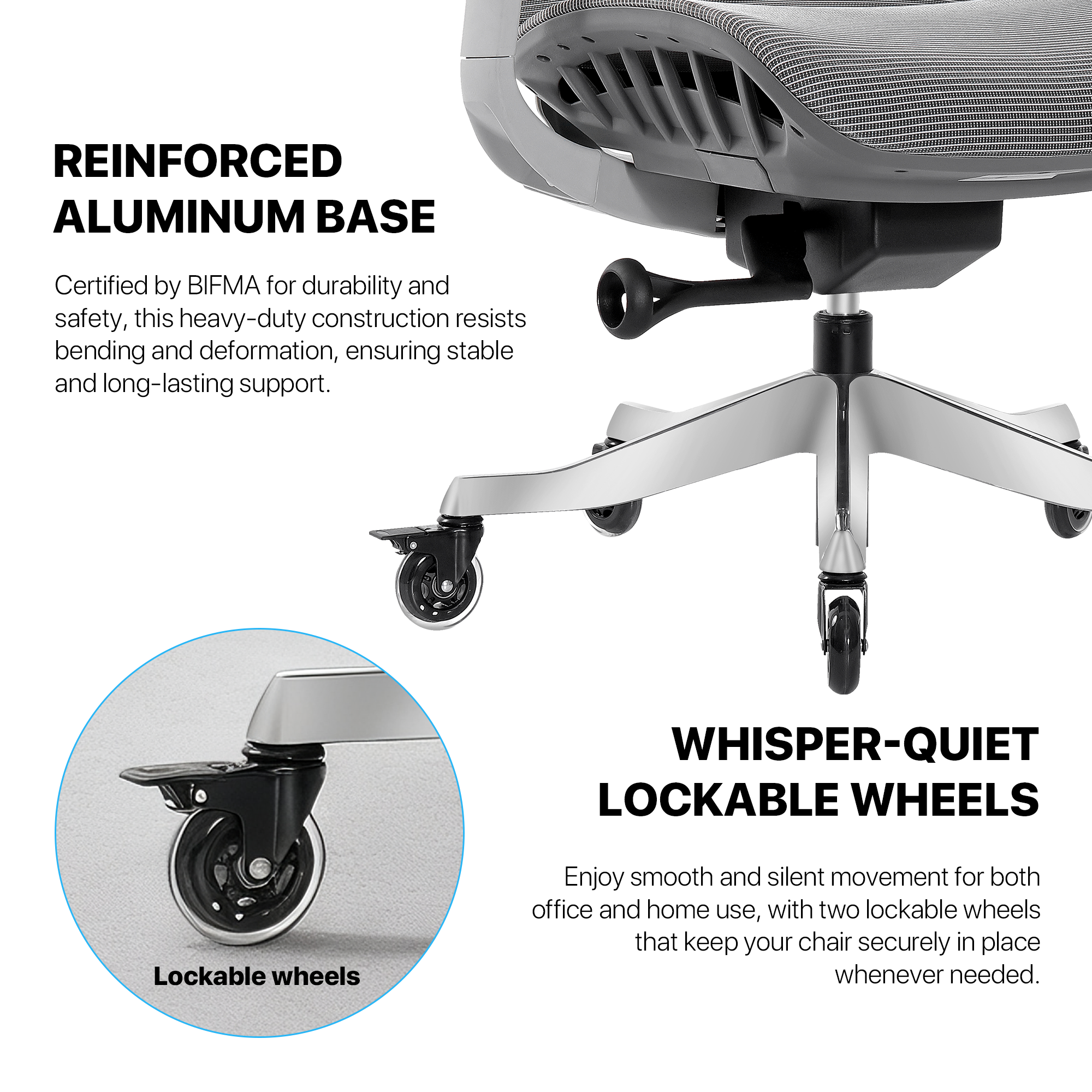 FANTECH OC1 PRO Ergonomic Office Chair White FANTECH OC1 PRO Ergonomic Office Chair White