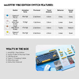 Fantech Maxfit81 MK910 VIBE Grand Cobalt Edition Mechanical Keyboard Keyboard