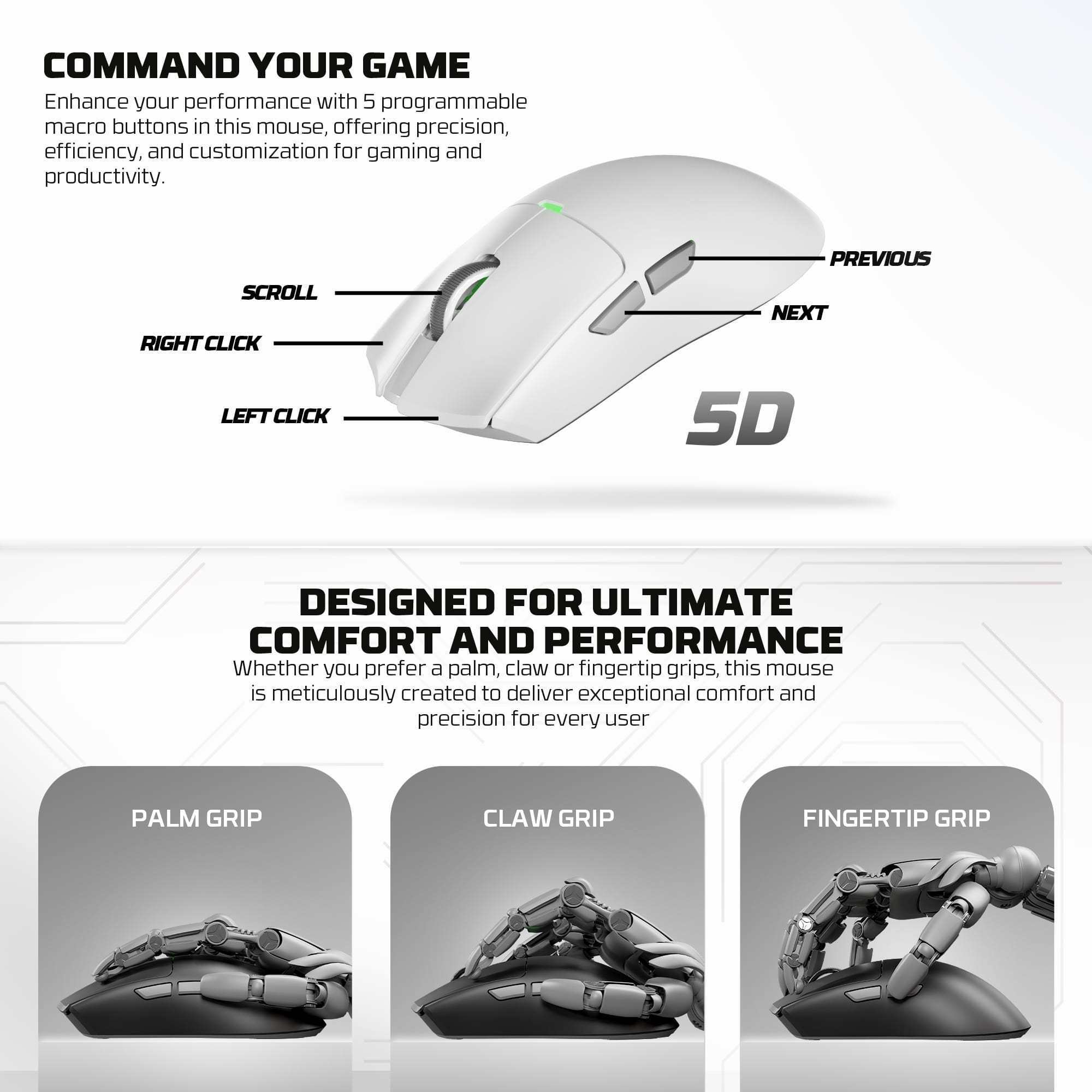 Fantech WG13S Tanto S Wireless Gaming Mouse 8k