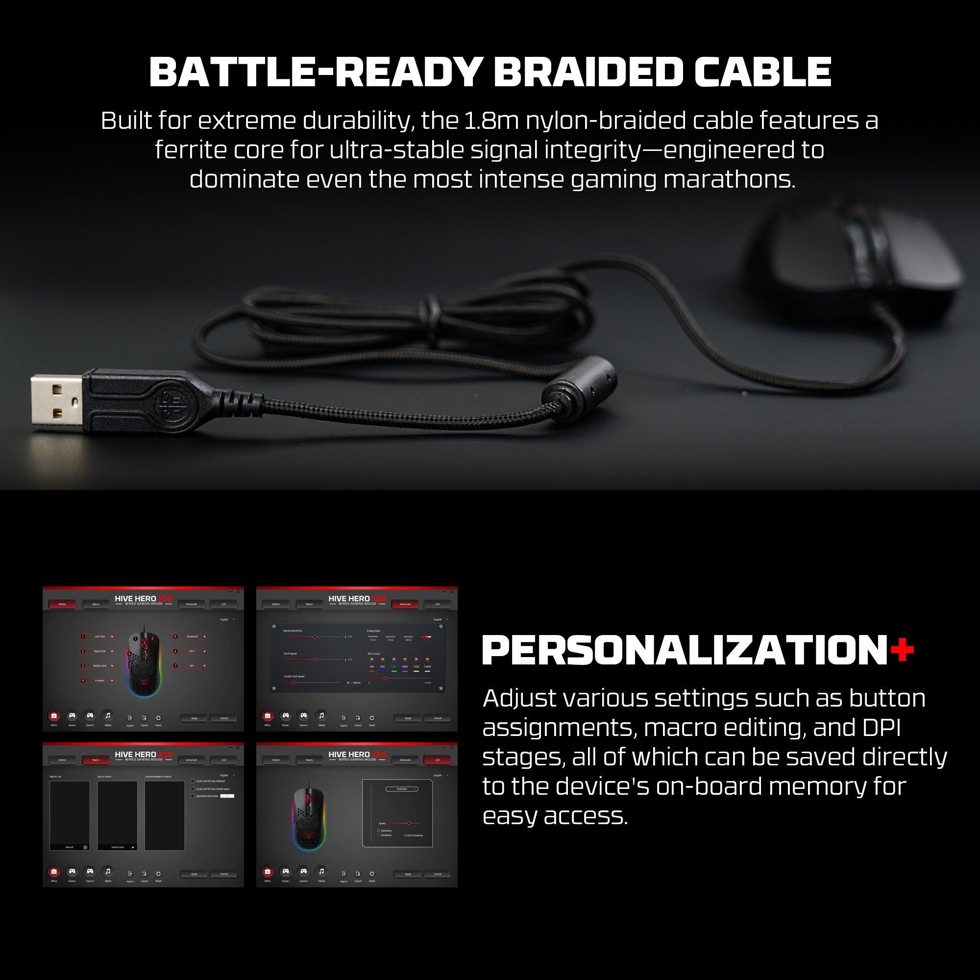 Fantech HERO X18 Gaming Mouse RGB White