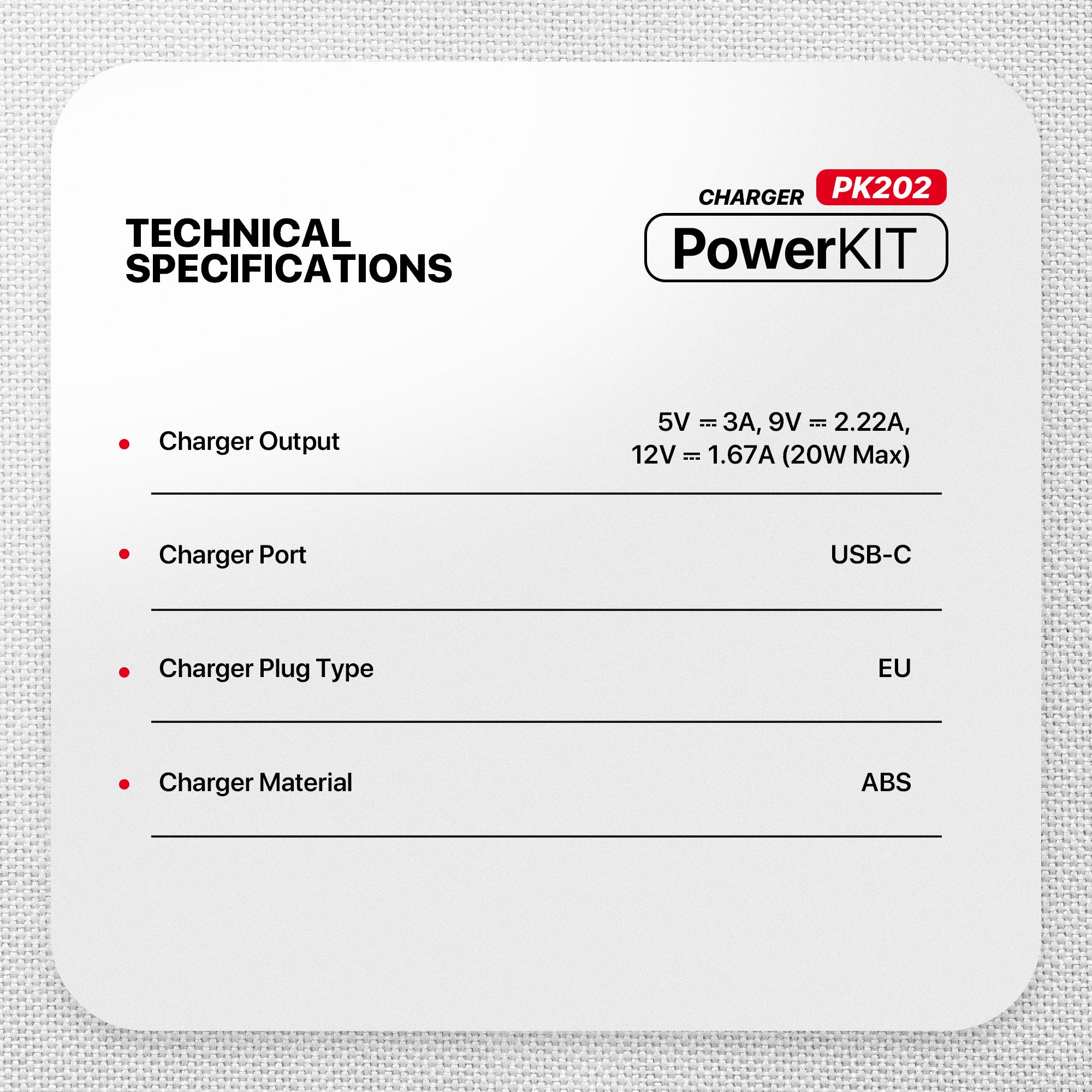 FANTECH PK202 20W Fast Charging Plug USB C Braided Cable Power Delivery for iPhone Home Car Travel Use Phone Charger Data Cable