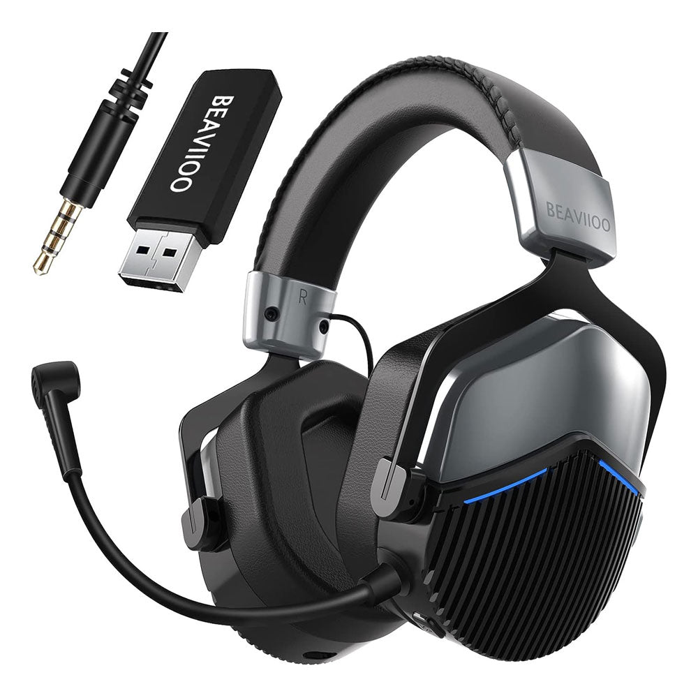 BEAVIIOO 5.8G Wireless Gaming Headset for PS4/PS5/PC Audio 35 JOD