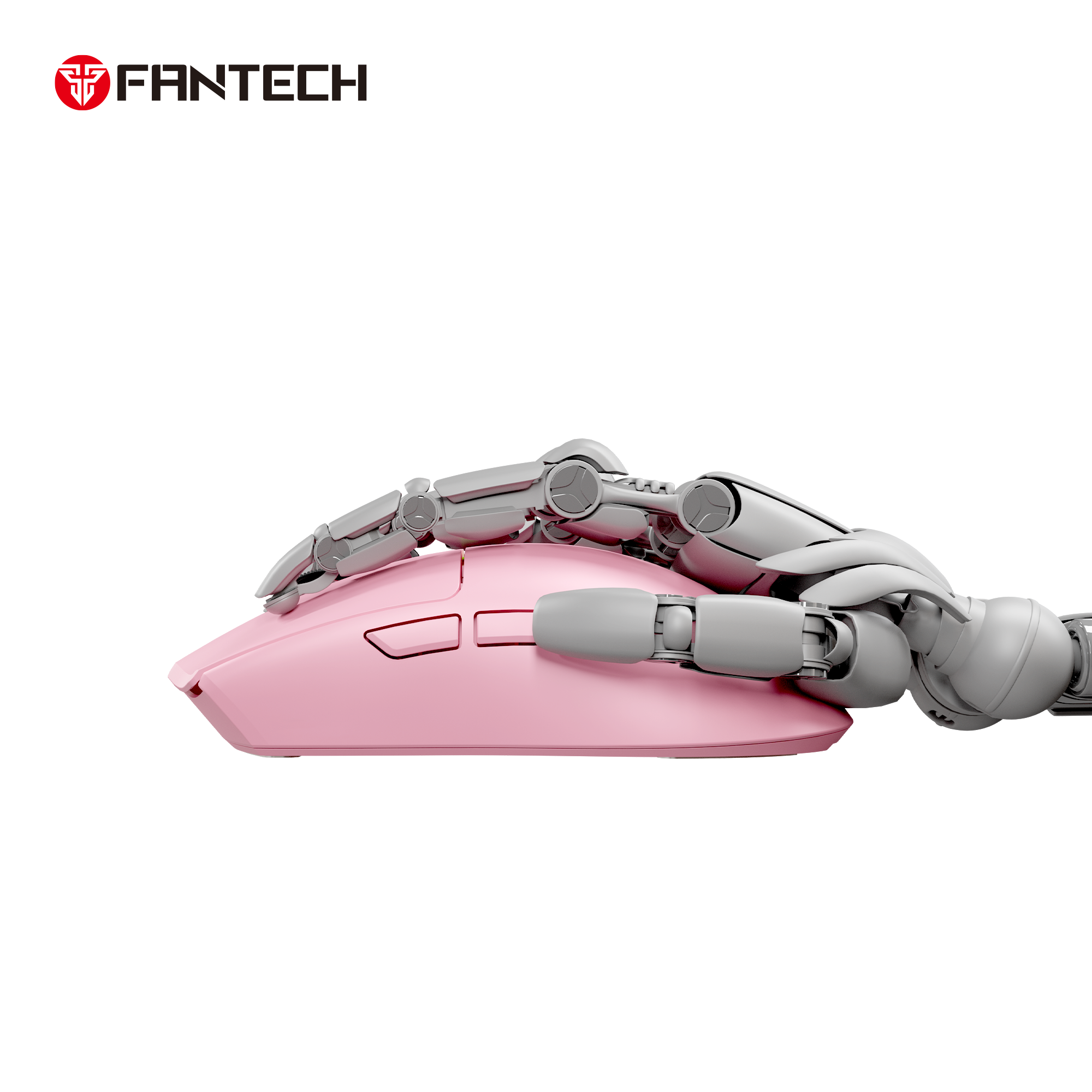 FANTECH TANTOE WG13E Wireless Mouse Three-mode switching and Magnetic Rechargeable Dock PixArt PAW3311 Up to 45 hours Macro Mic - Pink