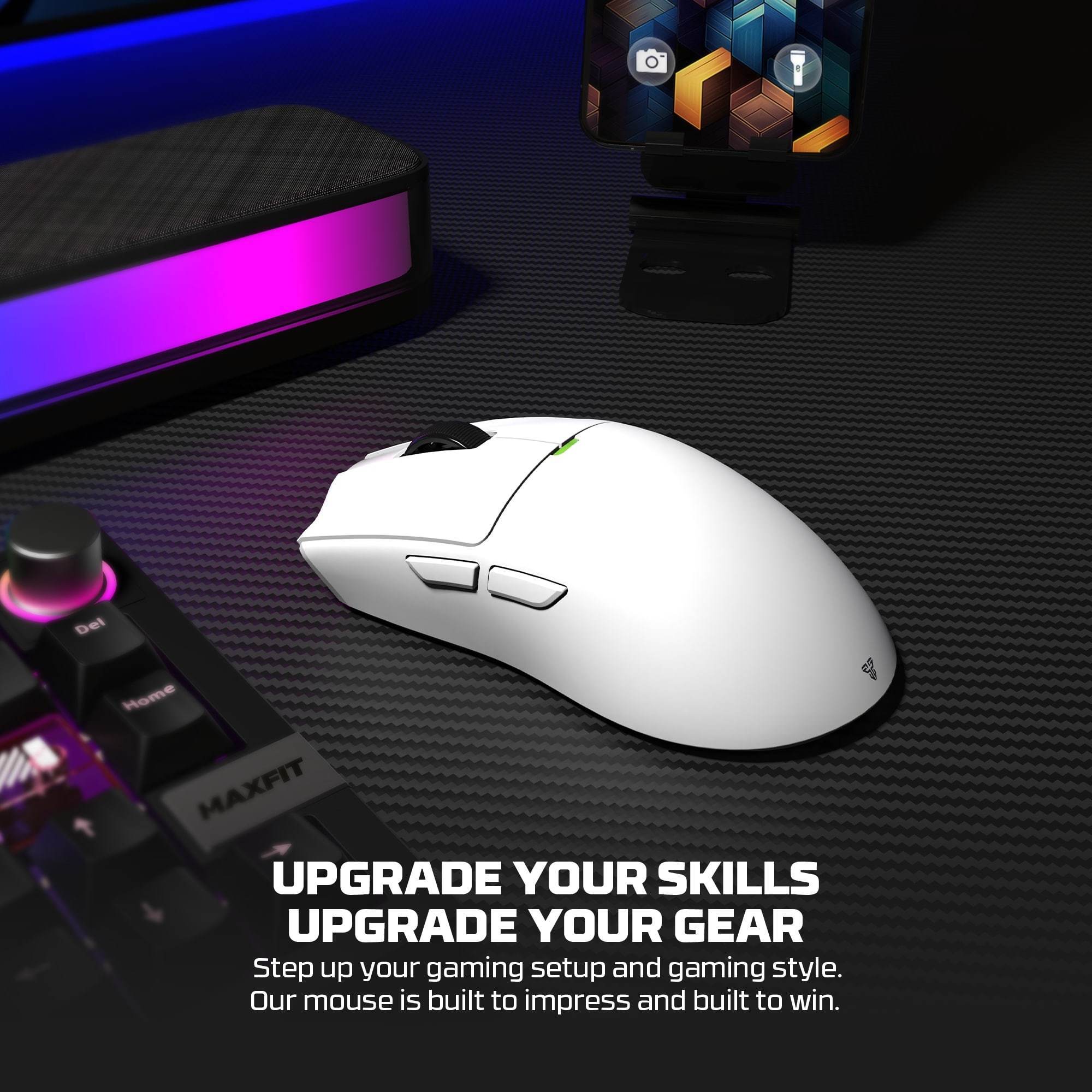 FANTECH TANTOE WG13E Wireless Mouse Three-mode switching and Magnetic Rechargeable Dock PixArt PAW3311 Up to 45 hours Macro Mic - Pink FANTECH TANTOE WG13E Wireless Mouse Three-mode switching and Magnetic Rechargeable Dock PixArt PAW3311 Up to 45 hours Macro Mic - Pink