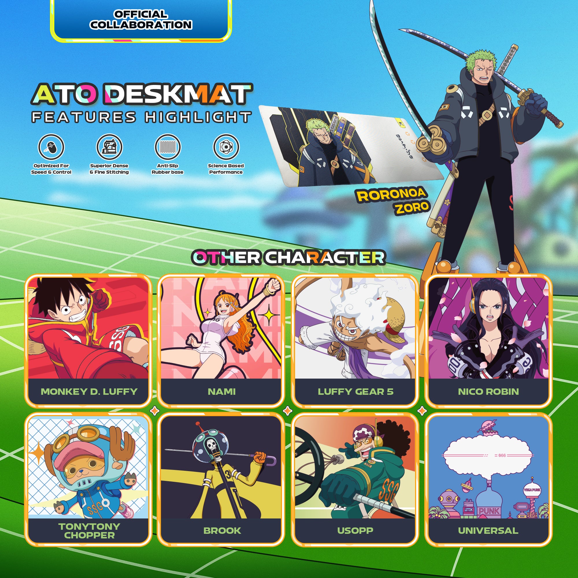 Fantech & One Piece - Gaming Combo (ZORO)