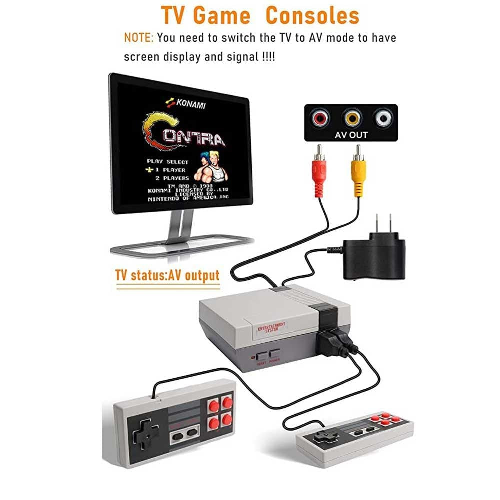 Classic Retro Game Console Mini Video Game Consoles with 620 Games AV Output