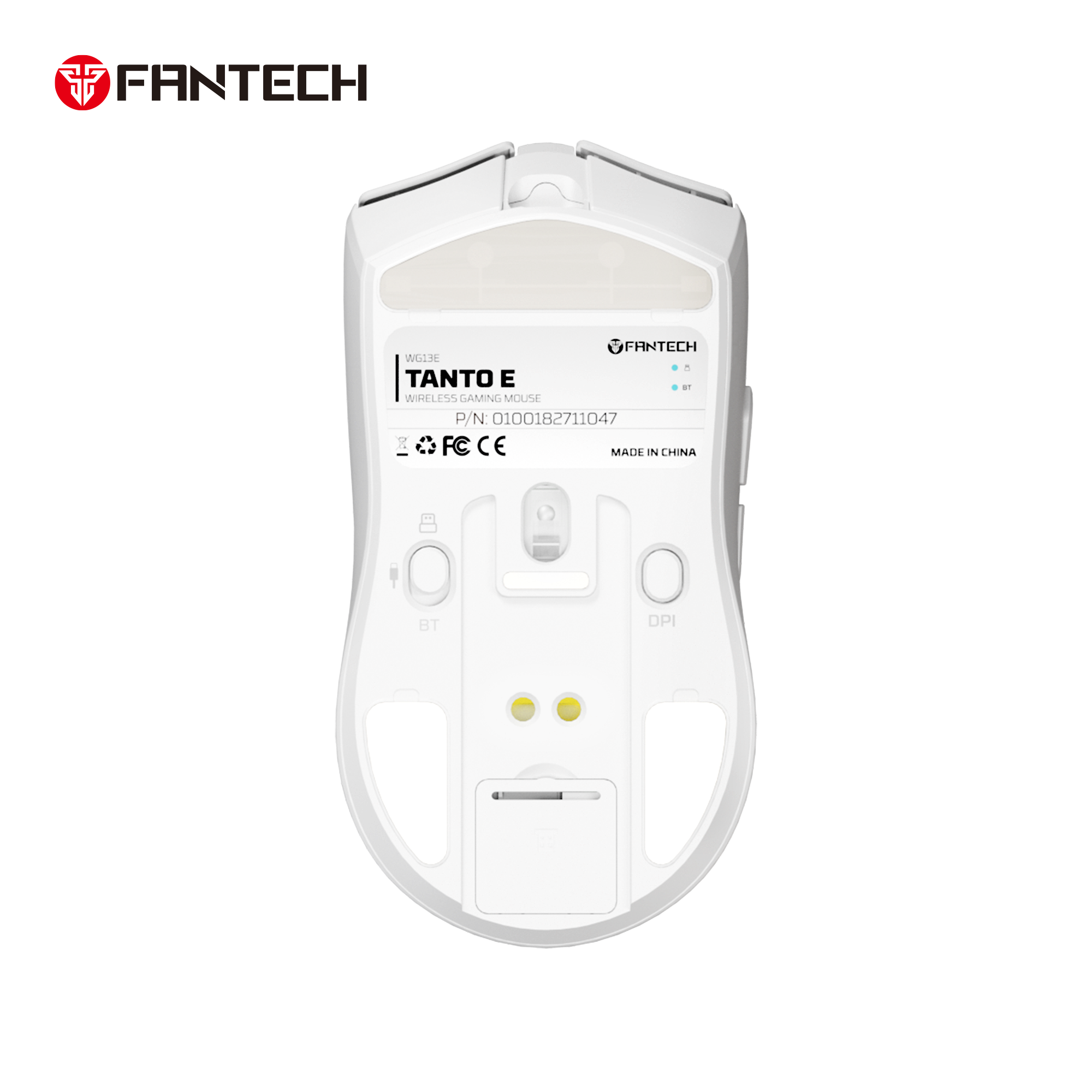 FANTECH TANTOE WG13E Wireless Mouse Three-mode switching and Magnetic Rechargeable Dock PixArt PAW3311 Up to 45 hours Macro Mic - Black
