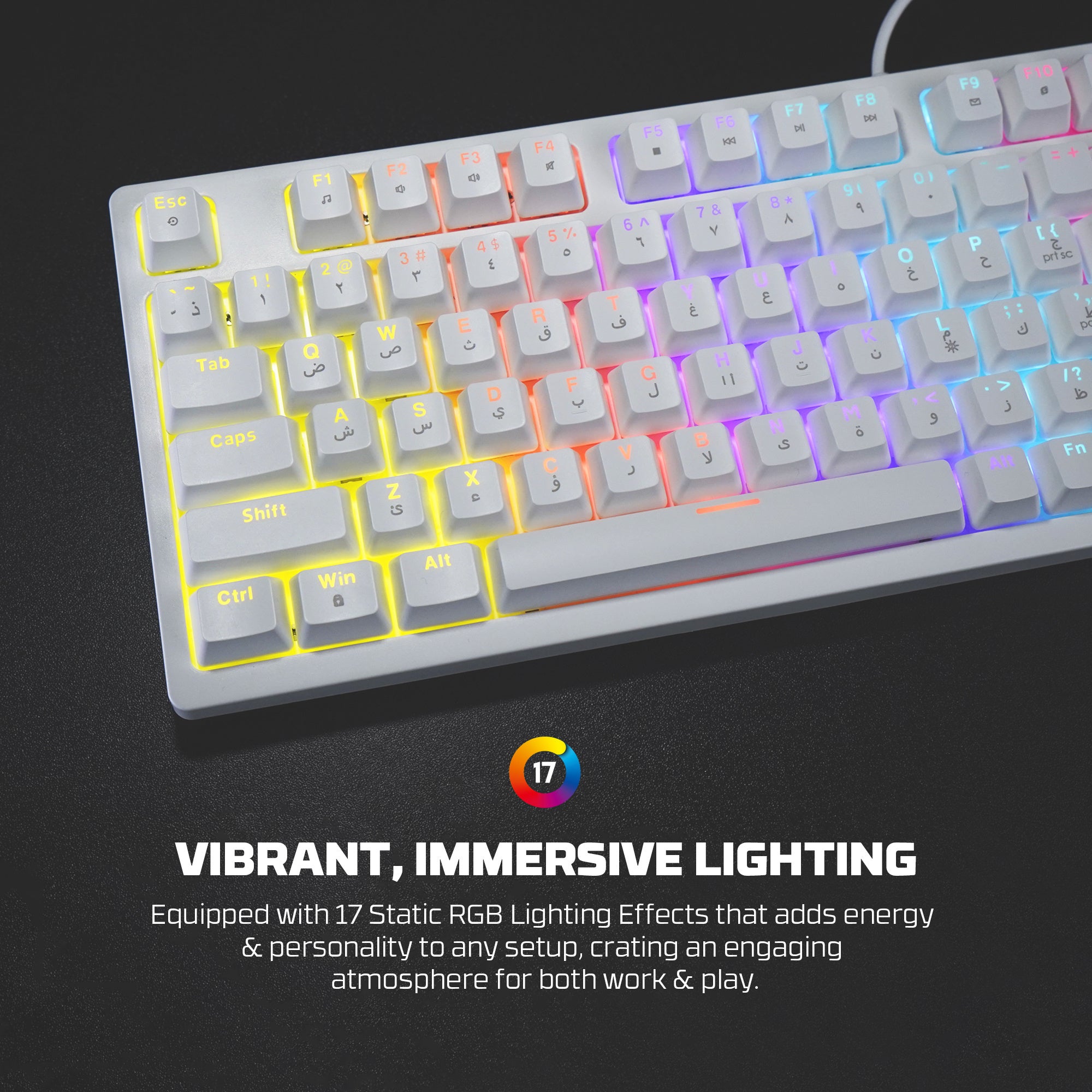 Fantech Hero MK875V2 Gaming Keyboard RGB (PS5 - PS4 - PC)