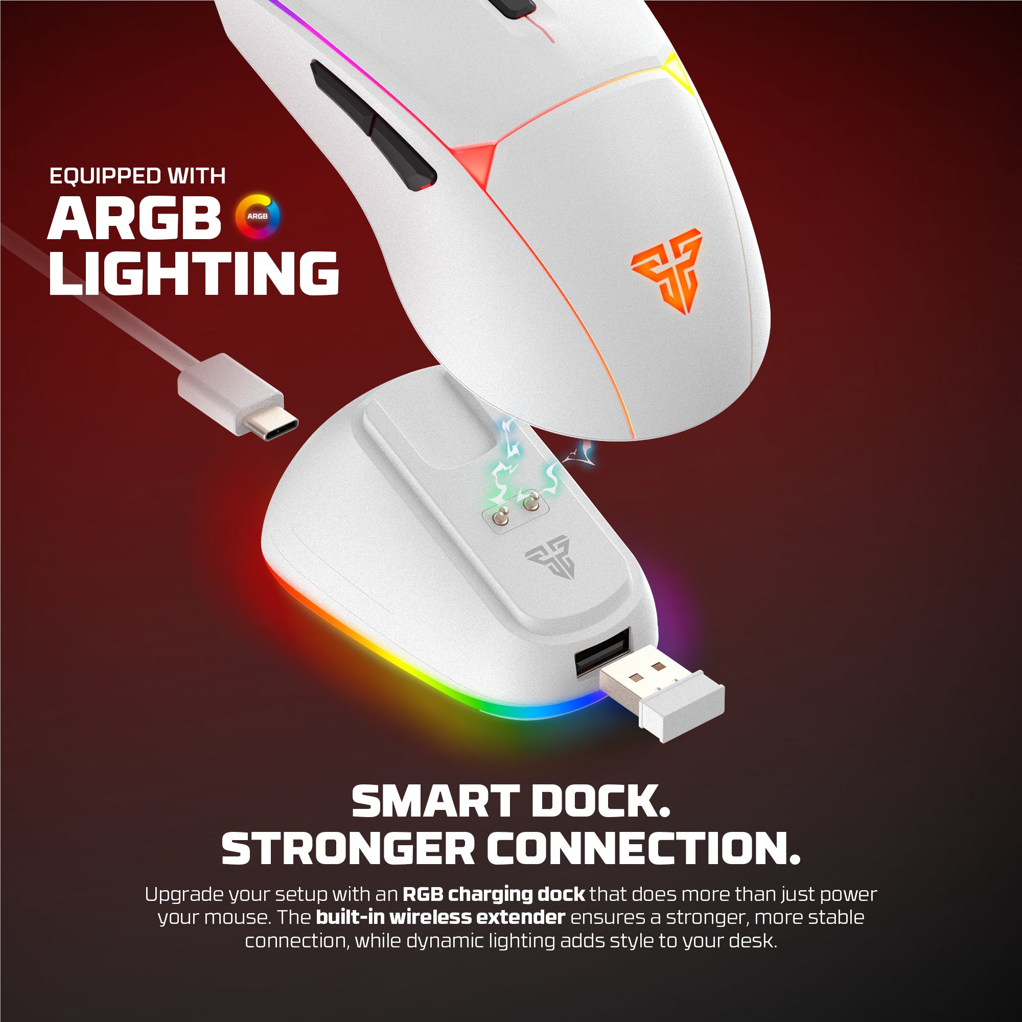 Fantech WG7V2RD CRYPTO II Wireless Gaming Mouse Black