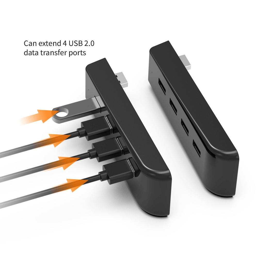DOBE 1 TO 4 USB 2.0 HUB FOR PS5 GAMING CONSOLE TP5 0576 Console