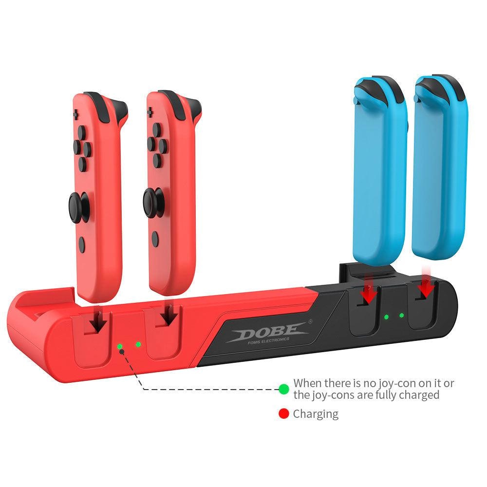 Dobe TNS 0122 Charging Dock 6 in 1 For N S Console