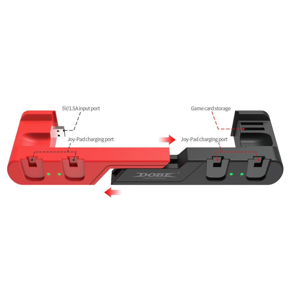 Dobe TNS 0122 Charging Dock 6 in 1 For N S Console