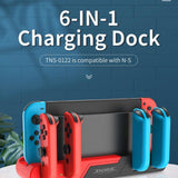 Dobe TNS - 0122 Charging Dock 6 in 1 For N - S Console 7 JOD