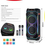 NDR-822 Outdoor Portable Double 8 Inches Wireless Party Box Bluetooth Large Speakers Karaoke Big Speaker