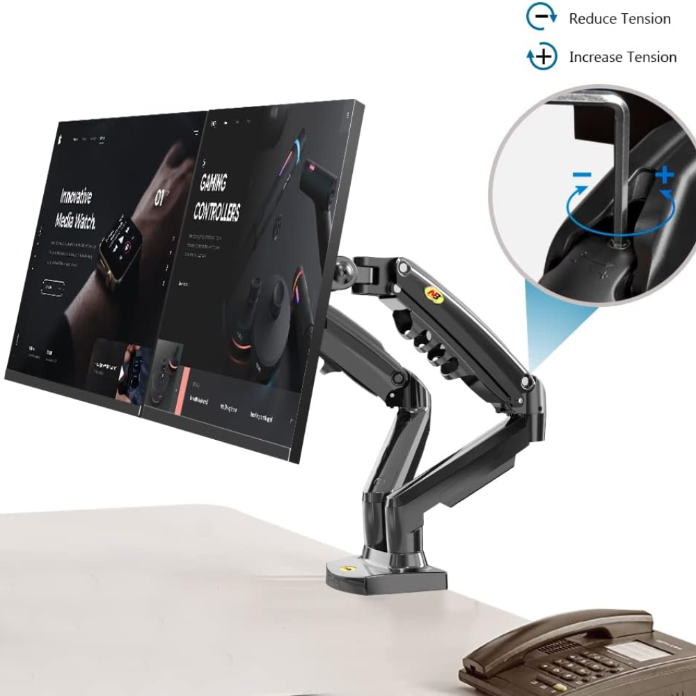 Dual Monitor Desk Stand F160 Tower Case & Monitor