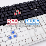 FANTECH ATOMAIR108 MK314 MECHANICAL KEYBOARD LOW-PROFILE WHITE