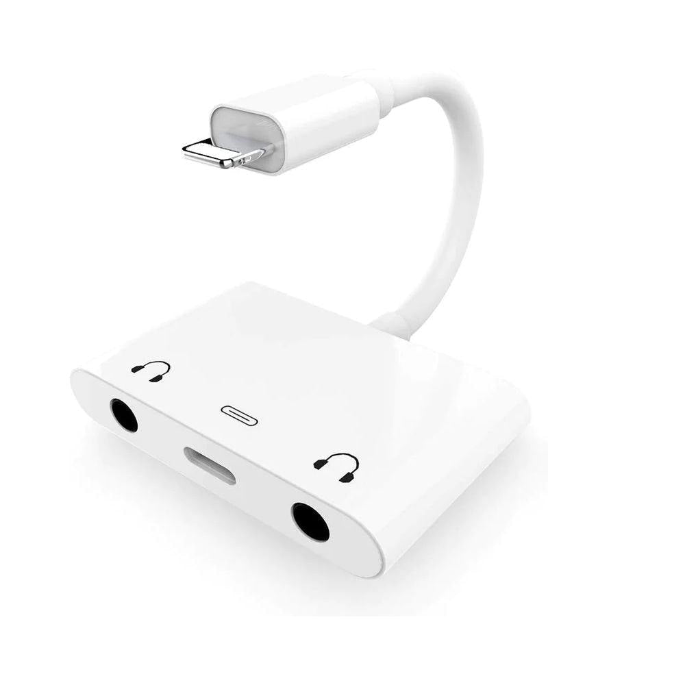 Earldom ET - OT30 3in1 Dual Lightning + 3.5 Audio Cables & Chargers 12 JOD