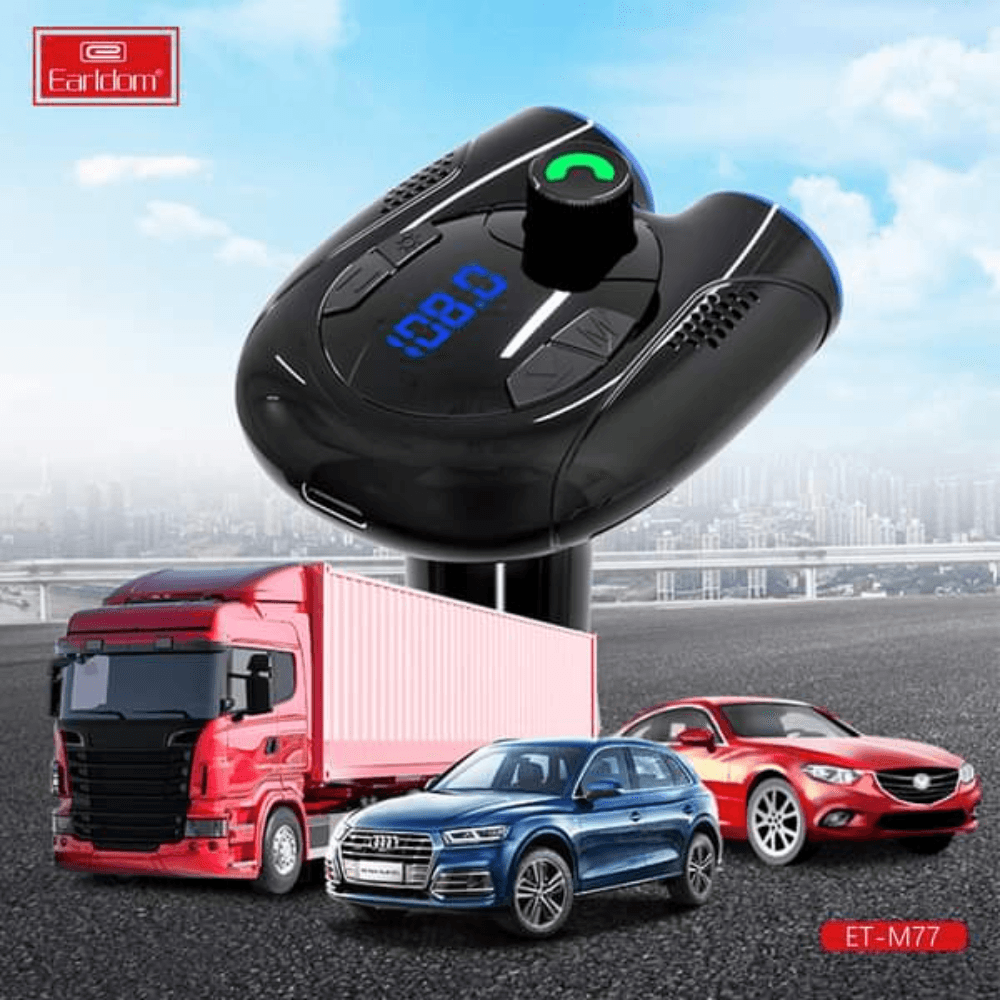 Earldom Wireless Car Kit 2 USB and Bluetooth Auditory Feast ET M77 Cables &
