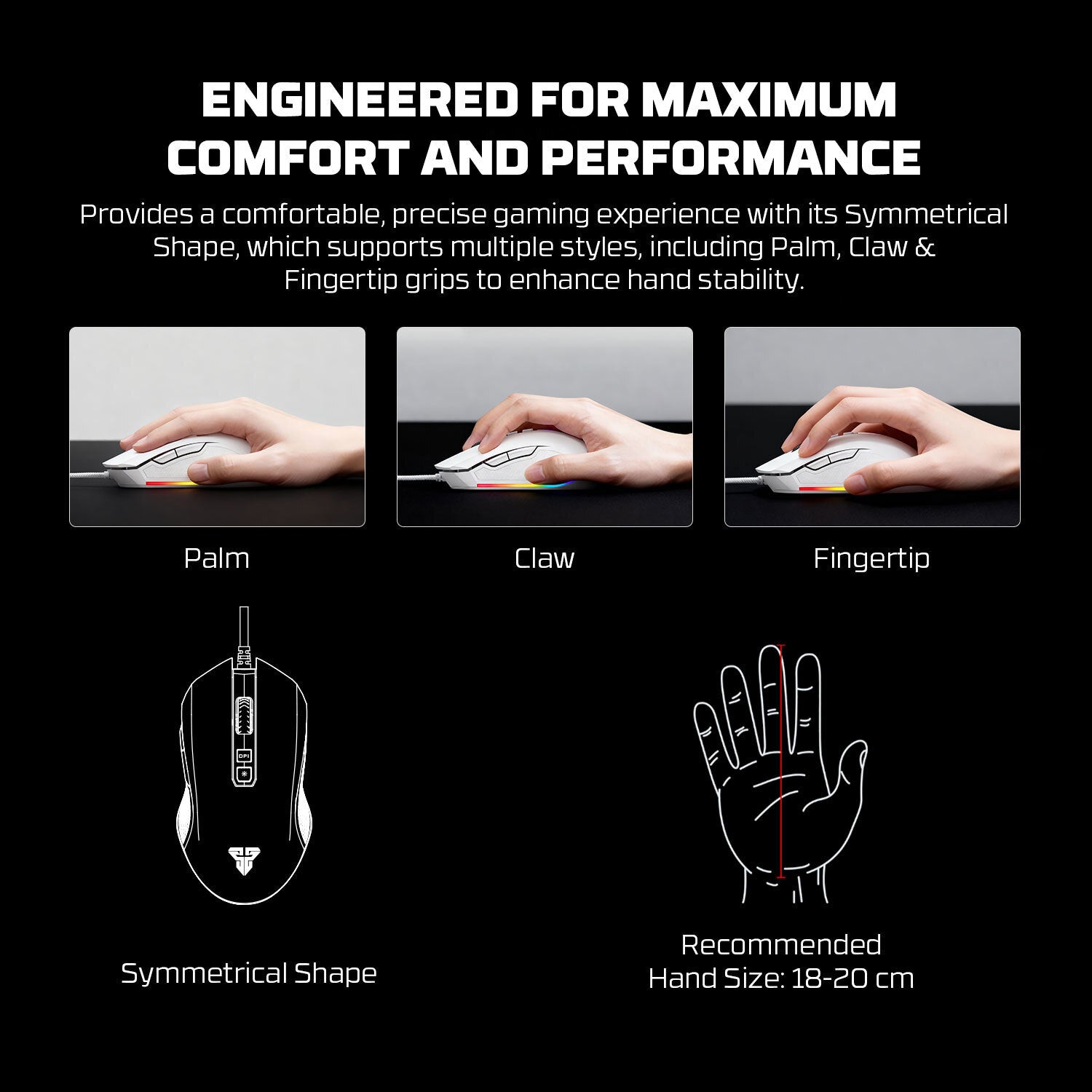 Fantech Zeus X5A Gaming Mouse 8000 DPI