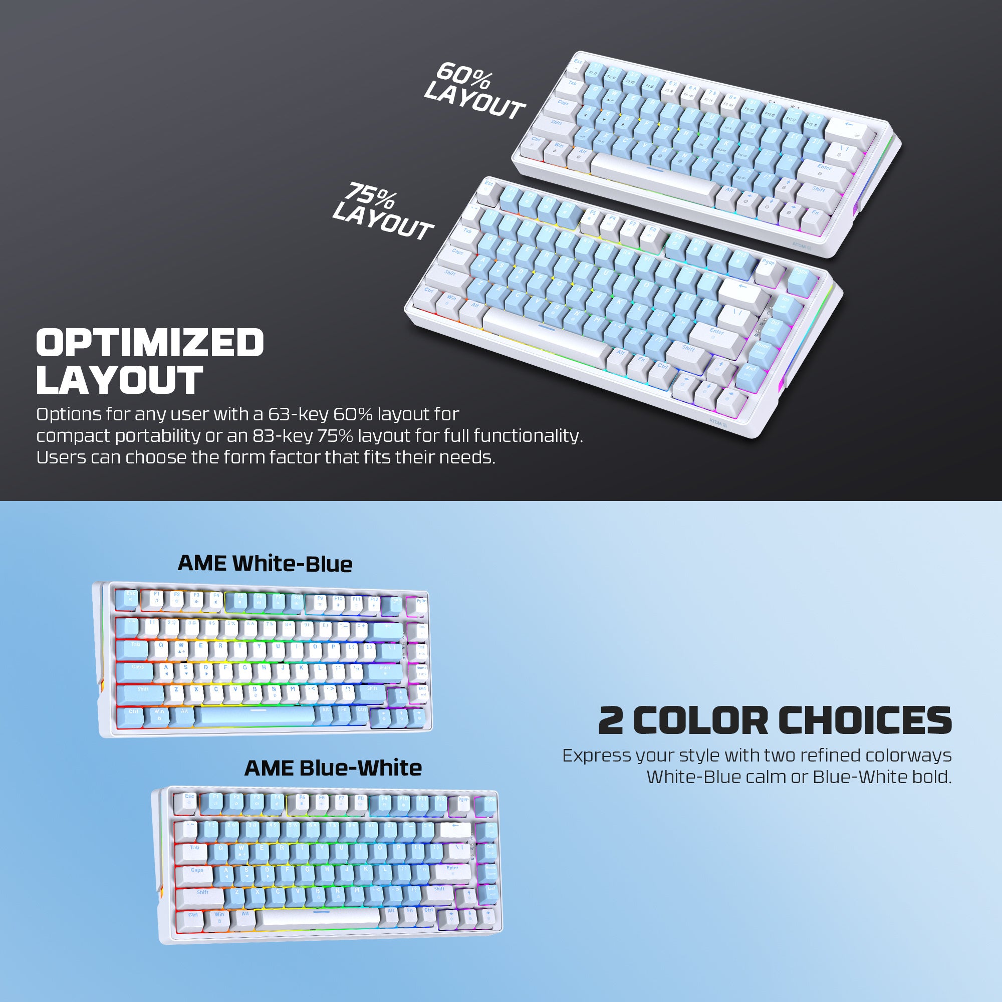 Fantech MK612 ATOM X83 AME Edition