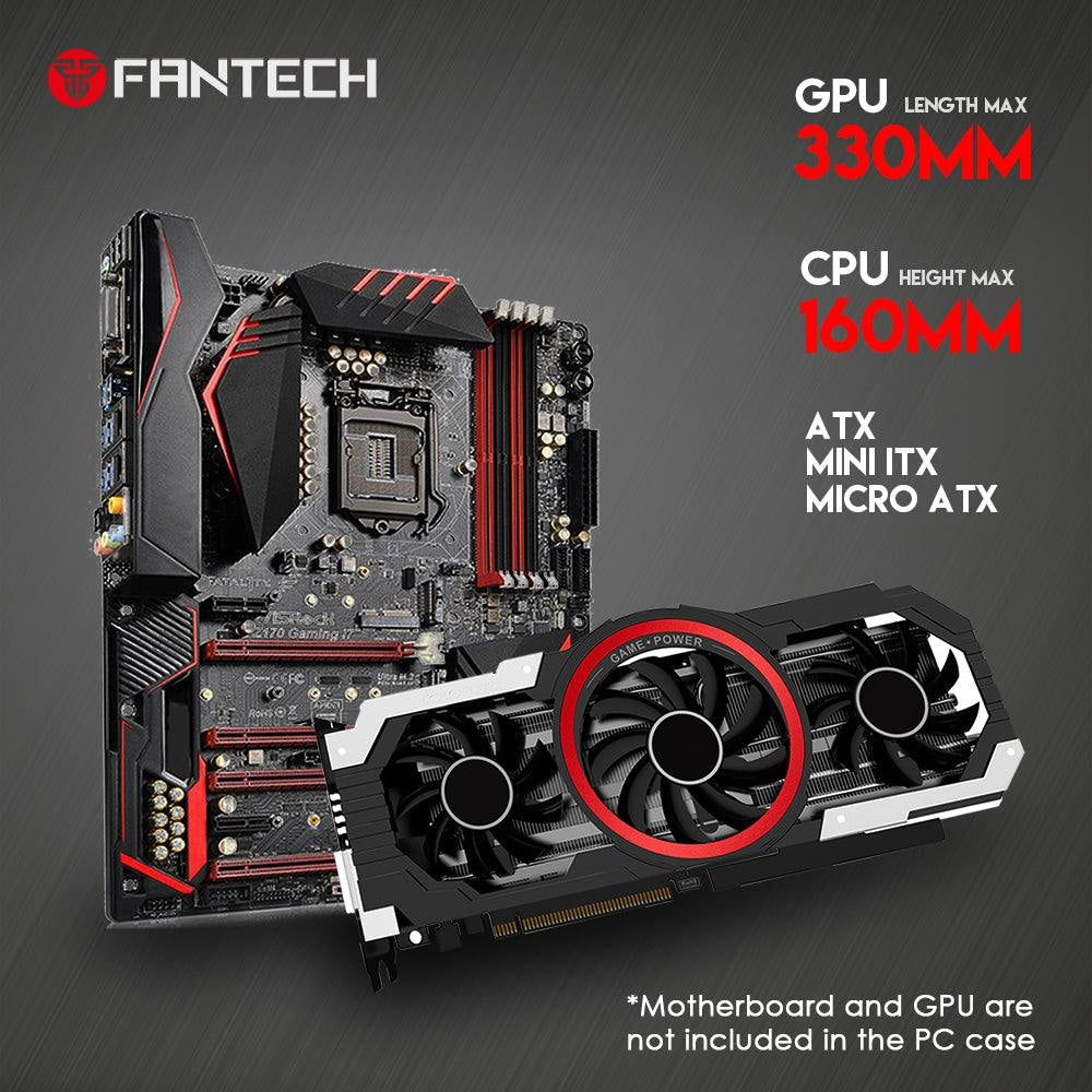 FANTECH AERO CG80 RGB MIDDLE TOWER CASE Tower Case & Monitor