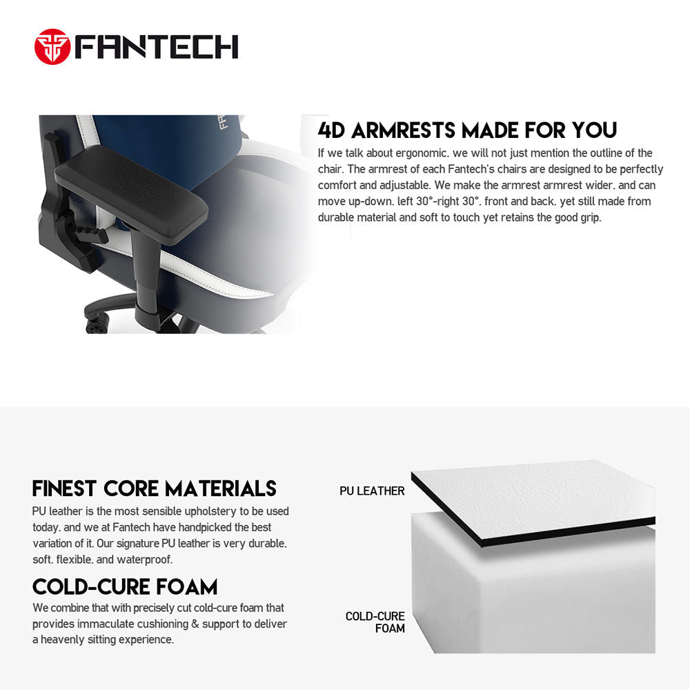 FANTECH ALPHA GC 283 GAMING CHAIR | Red Desk & Chair