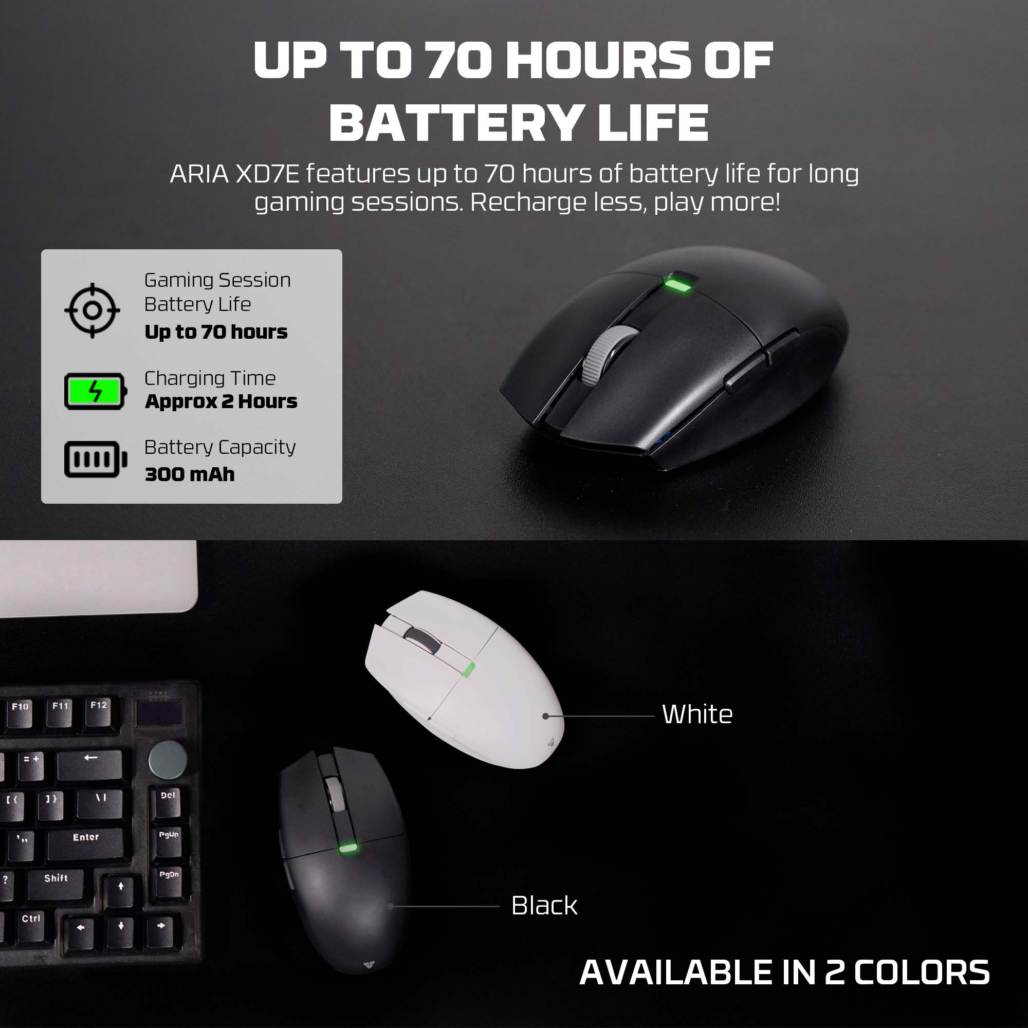 FANTECH ARIA XD7E WIRELESS GAMING MOUSE BLACK Mouse
