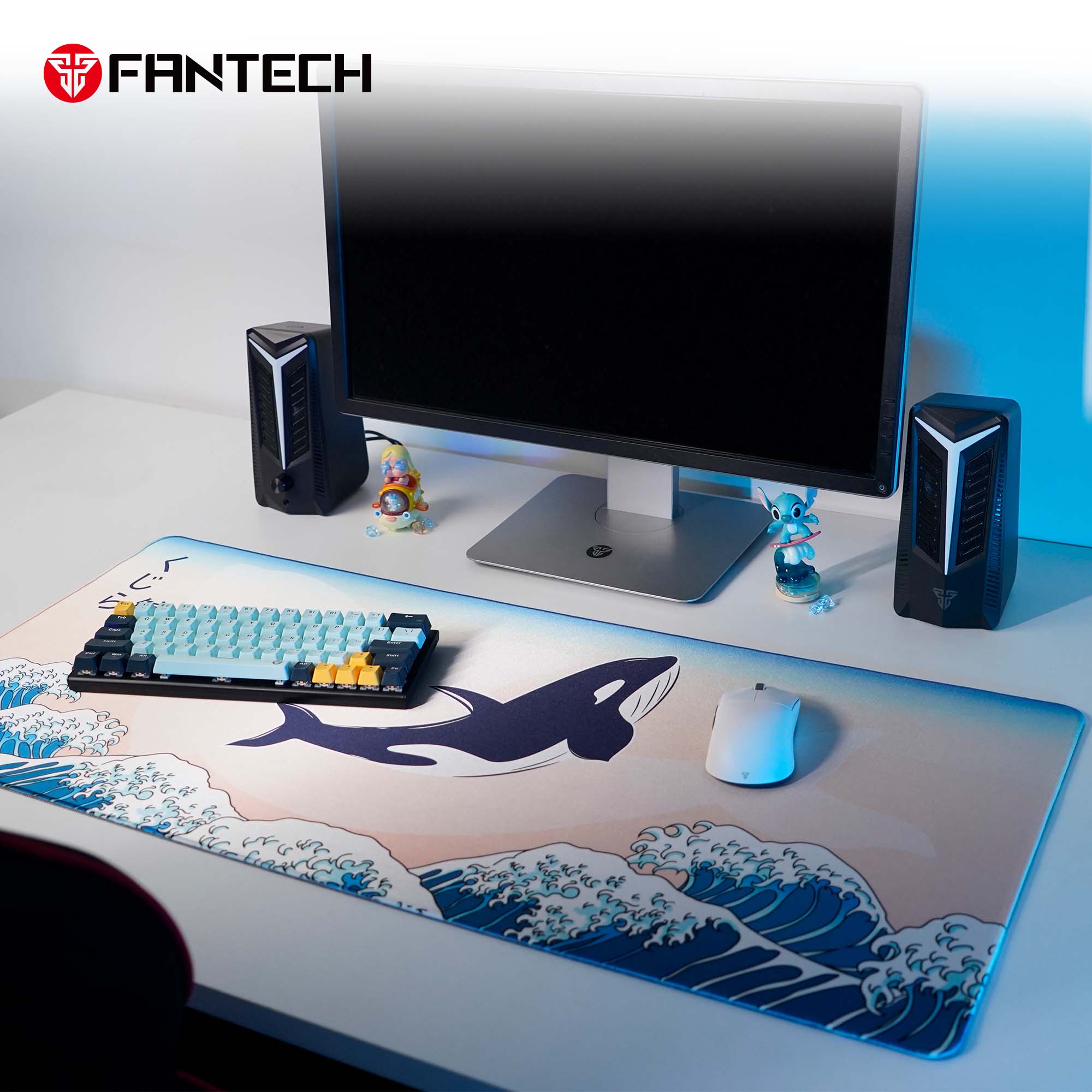 Fantech ATO MP905 Mousepad KUJIRA NAMI (Beige) Mousepad