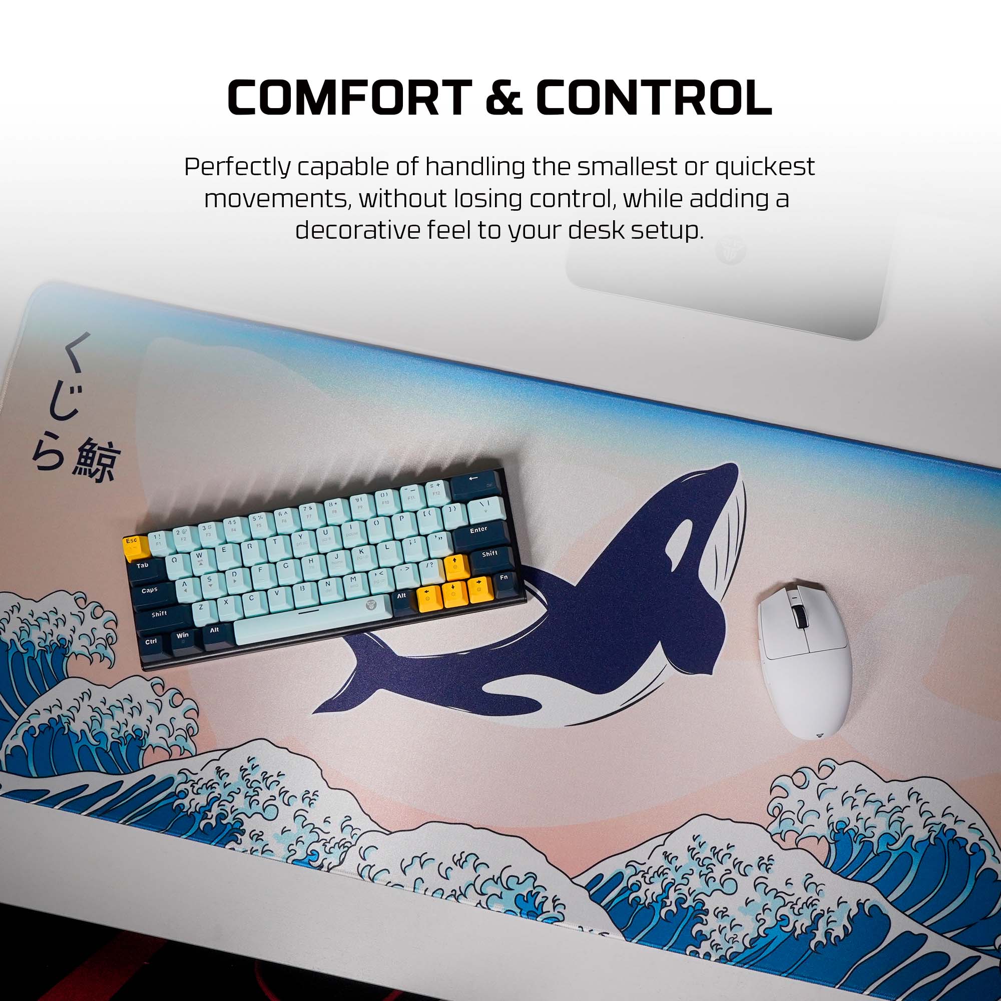 Fantech ATO MP905 Mousepad KUJIRA NAMI (Beige) Mousepad