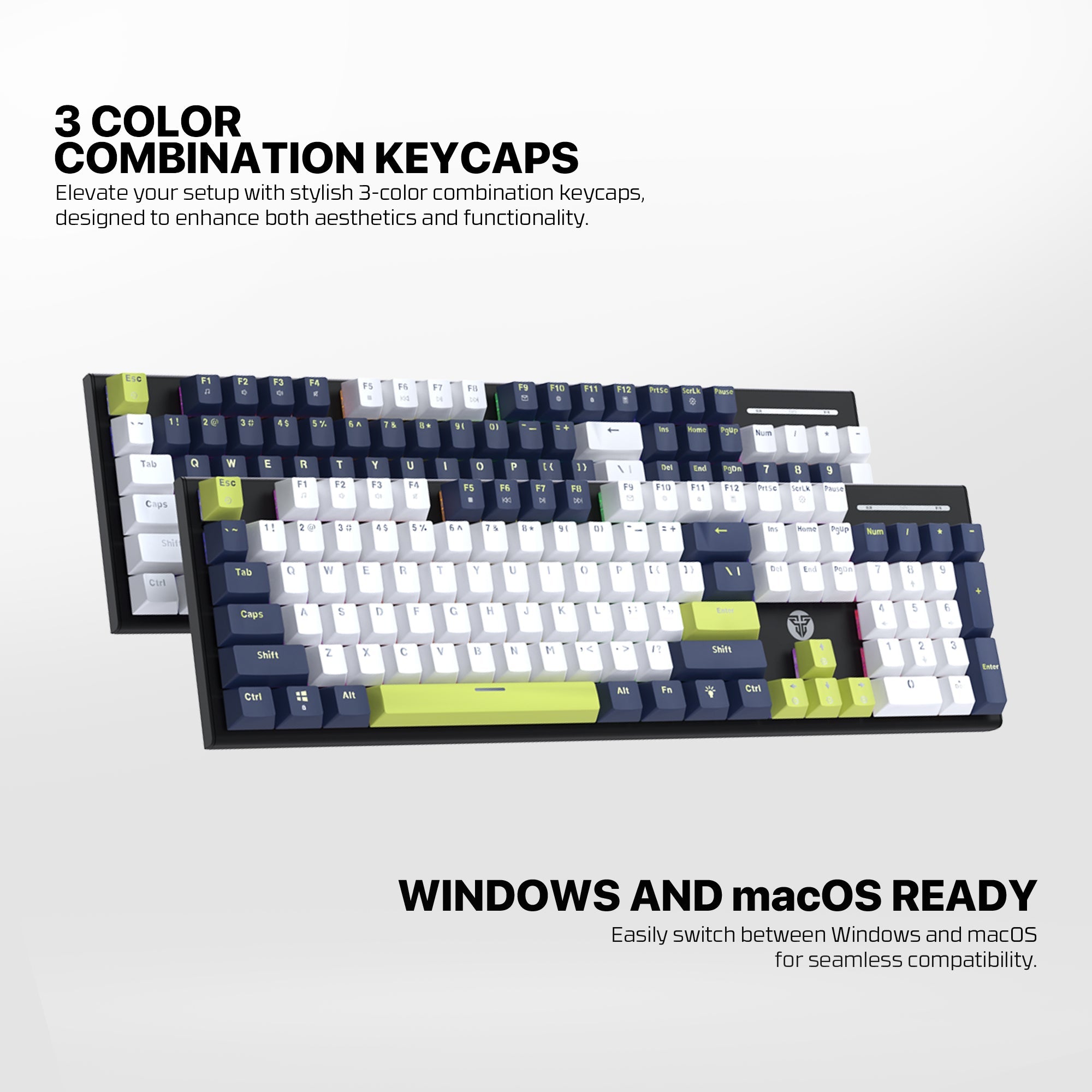 FANTECH ATOM87S MK877S MECHANICAL GAMING KEYBOARD MORI EDITION WHITE Keyboard