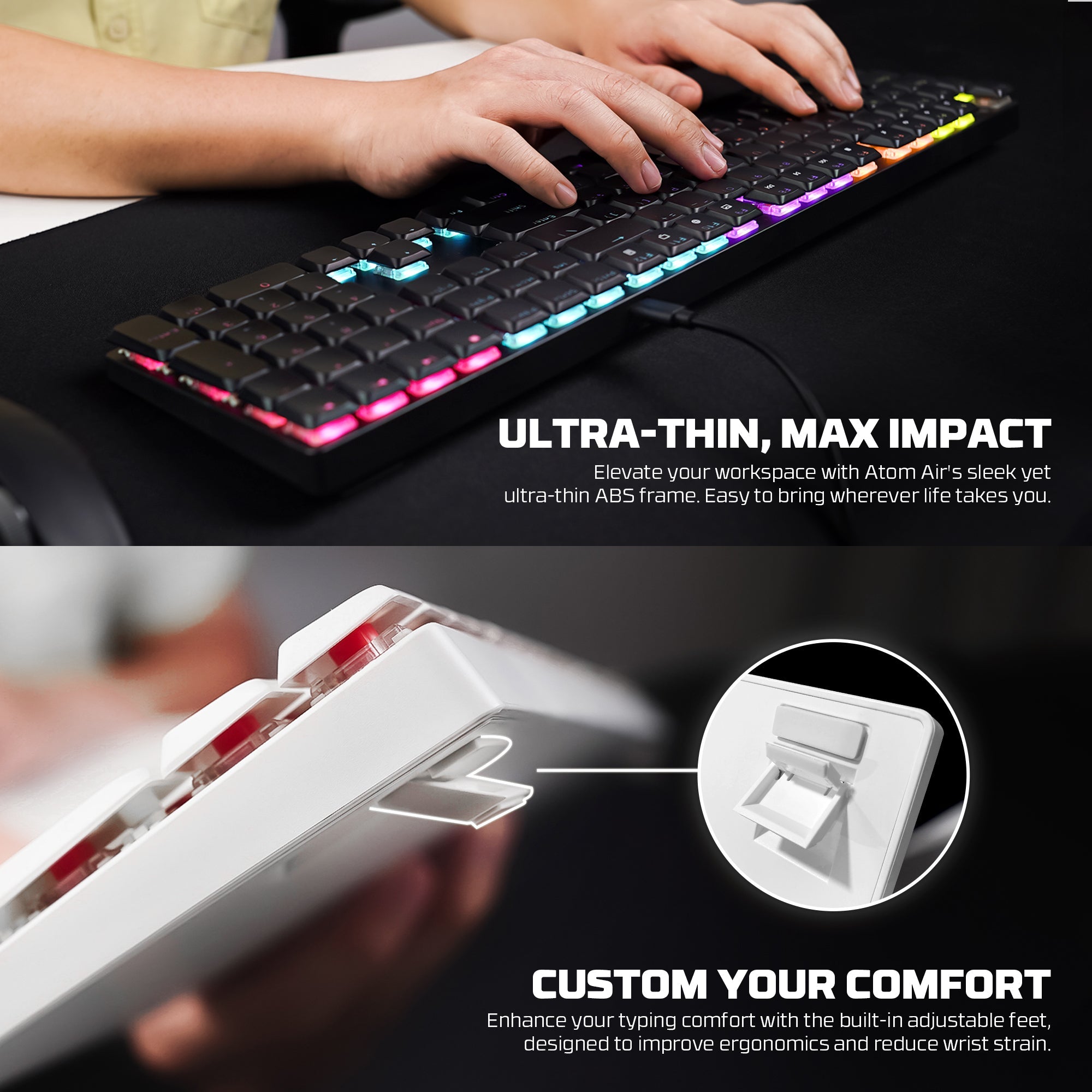 Fantech Atomair108 Mk314 Mechanical Keyboard Low-profile Fantech Atomair108 Mk314 Mechanical Keyboard Low-profile