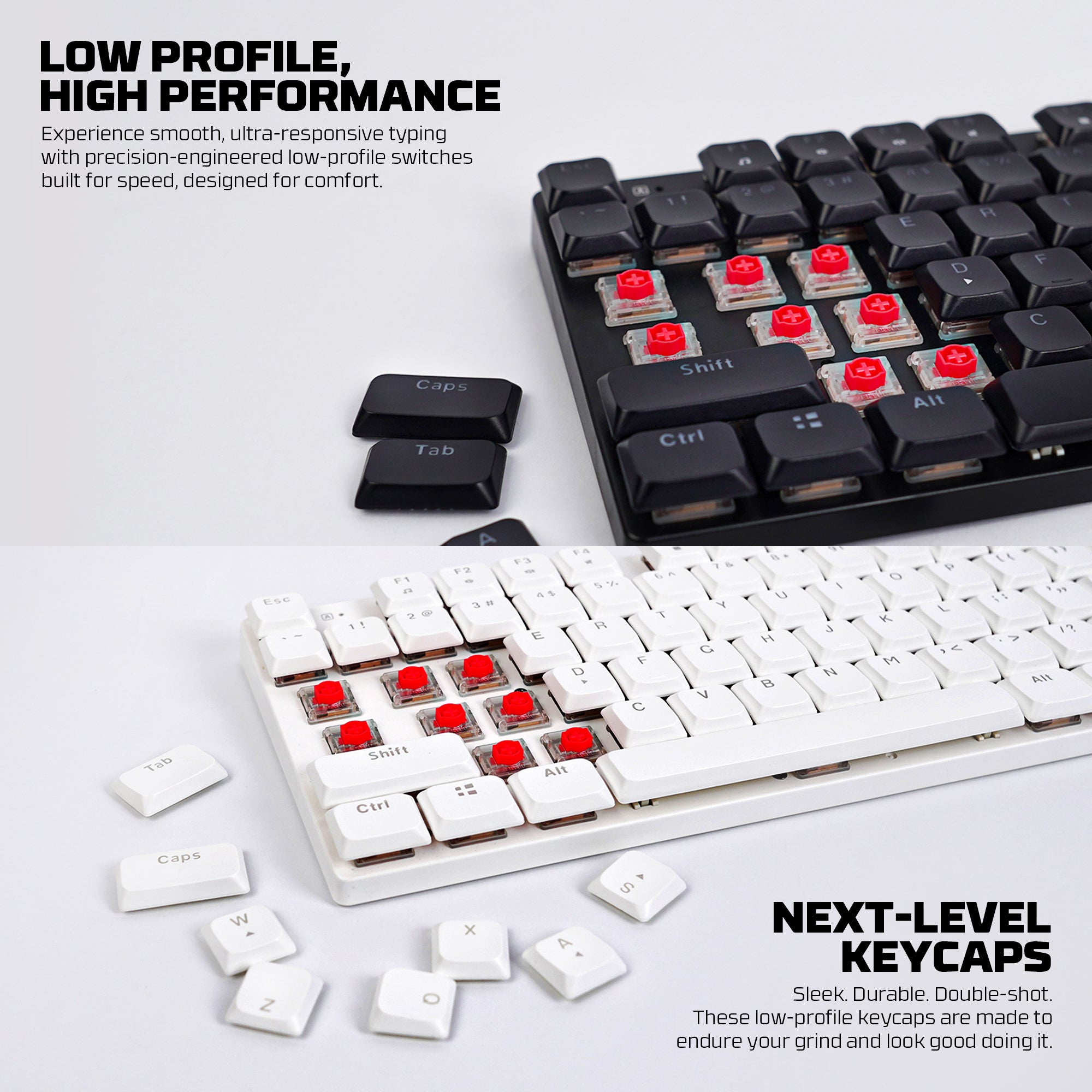 FANTECH ATOMAIR108 MK314 MECHANICAL KEYBOARD LOW PROFILE WHITE Keyboard