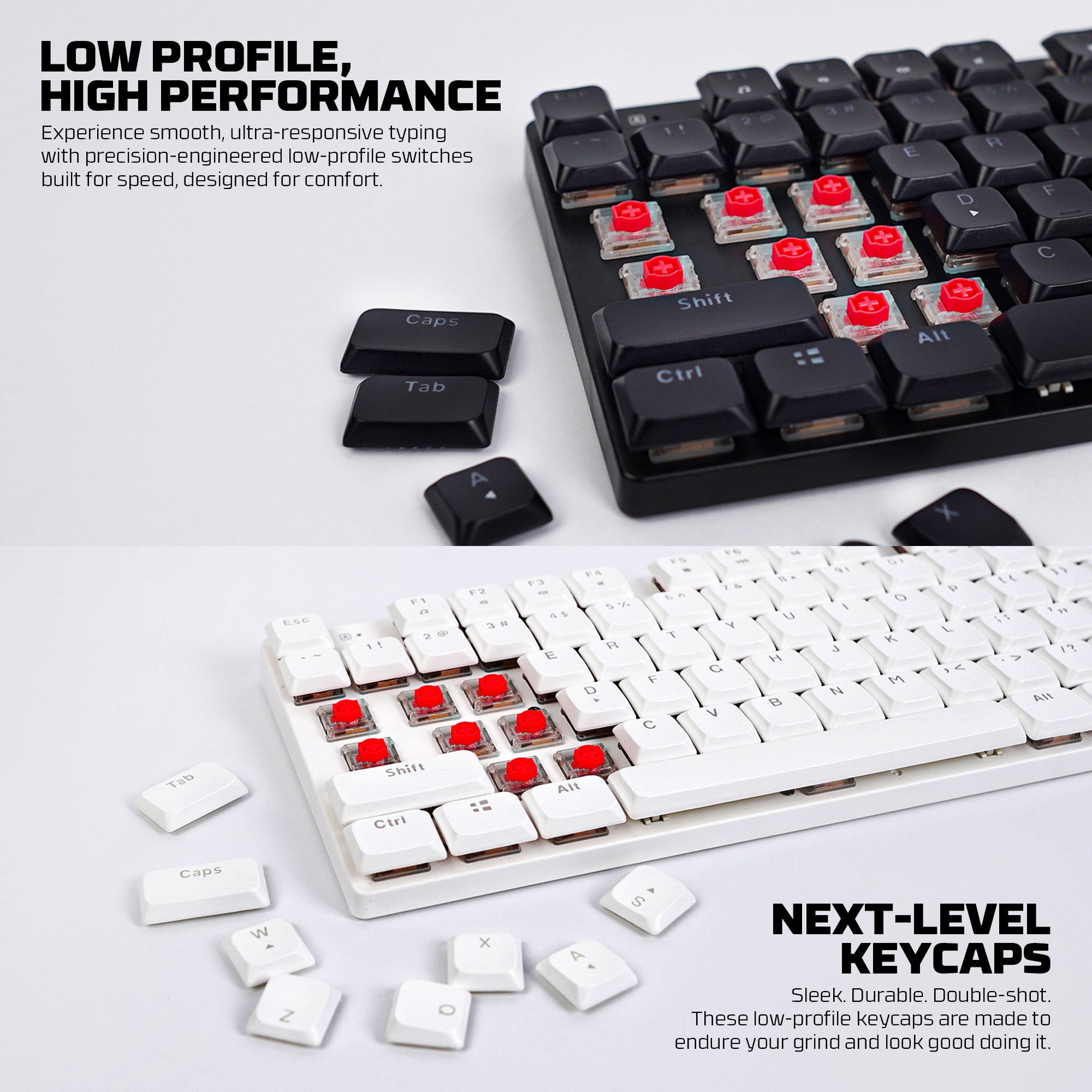 FANTECH ATOMAIR61 MK311 MECHANICAL KEYBOARD LOW PROFILE WHITE Keyboard