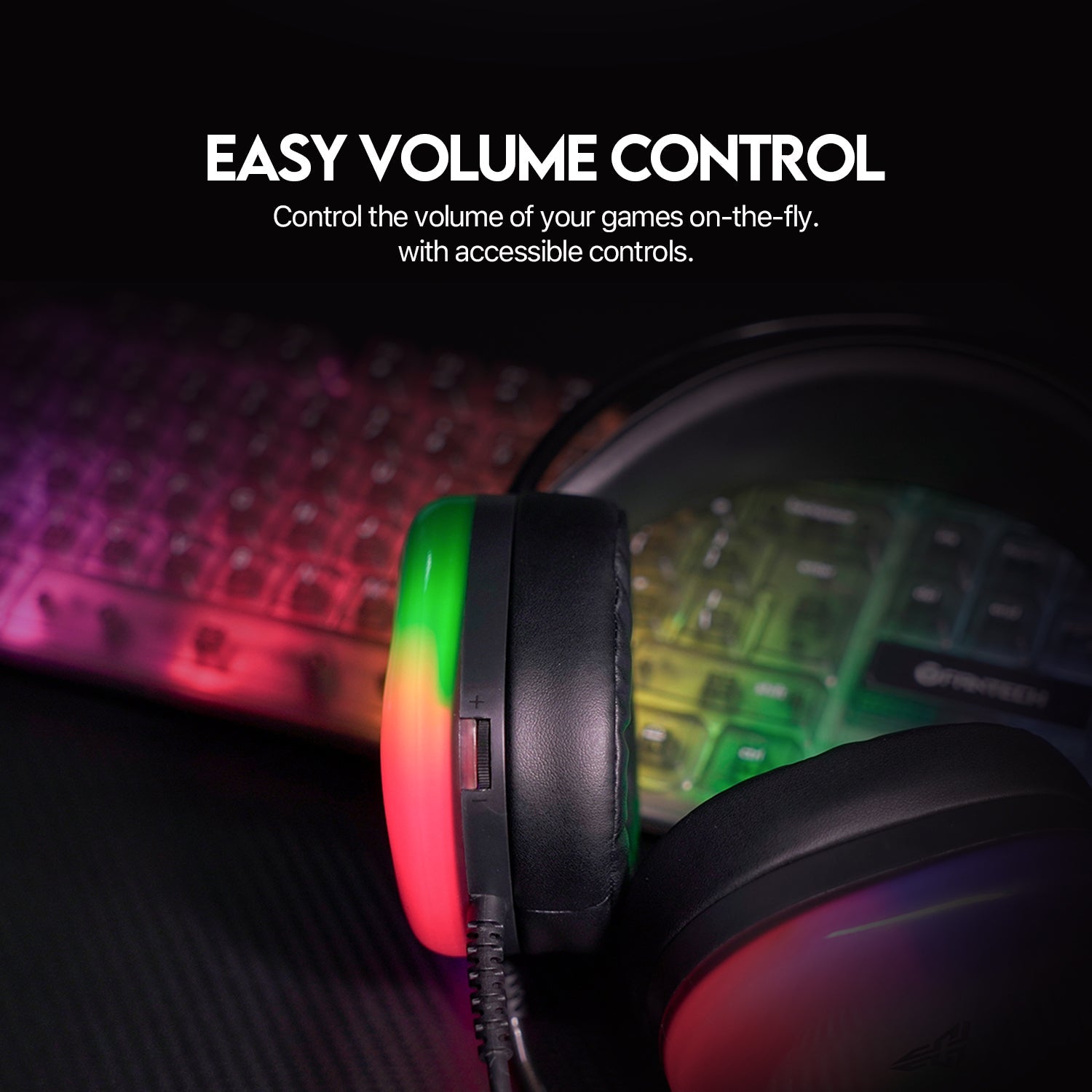 Fantech Aurora HG29 7.1 Virtual Surround Sound Gaming Headset RGB Headset 7.1