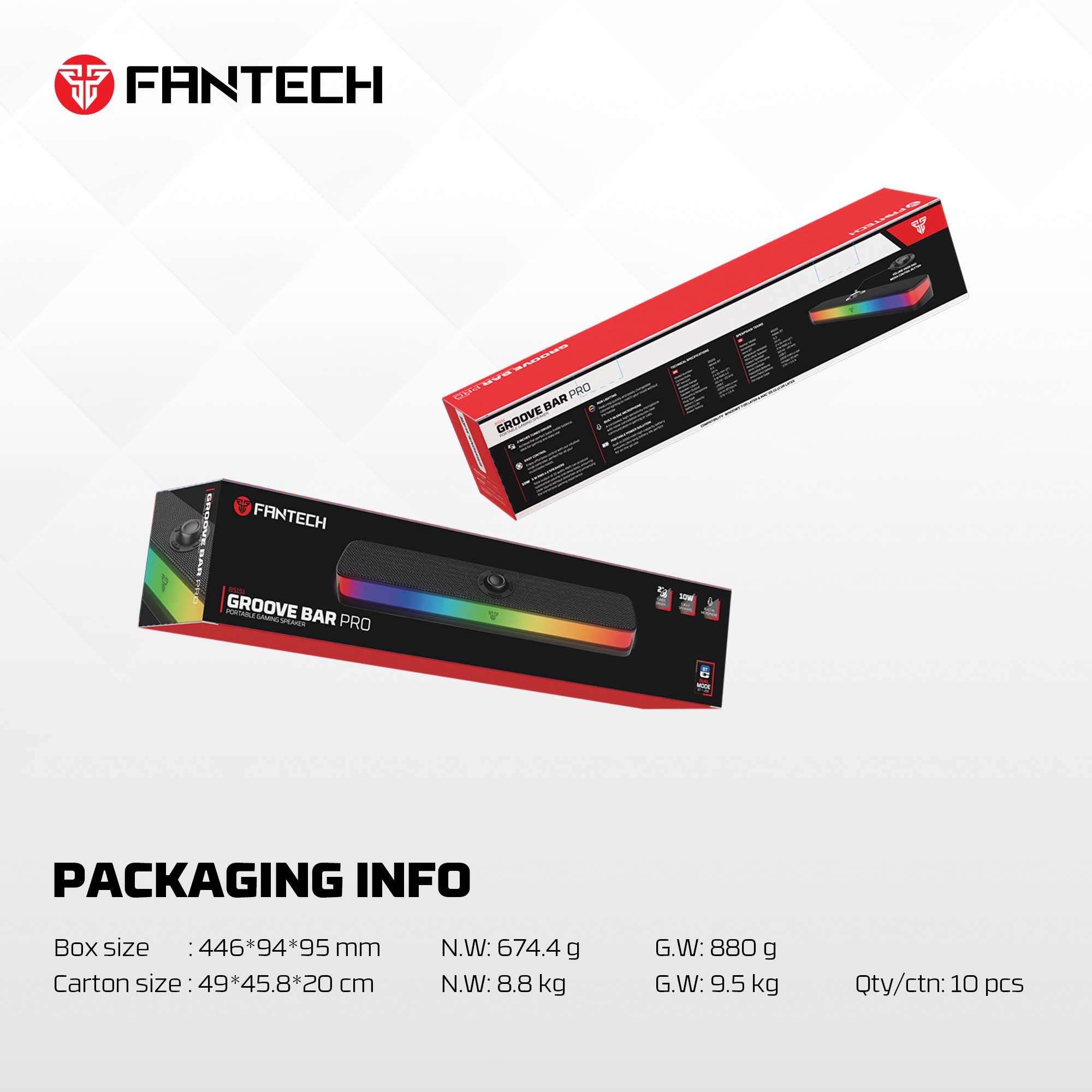Fantech BS151 Bluetooth 5.3 Portable Dual mode Built in Microphone Gaming