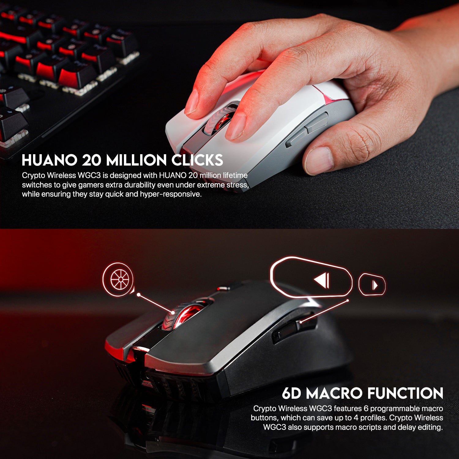 Fantech Crypto WGC3 Gaming Mouse New Arrivals