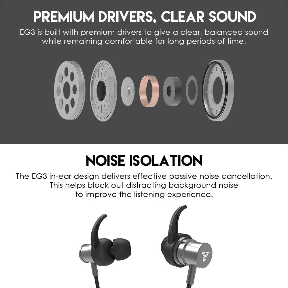FANTECH EG3 WIRED EARBUDS Space Edition Audio