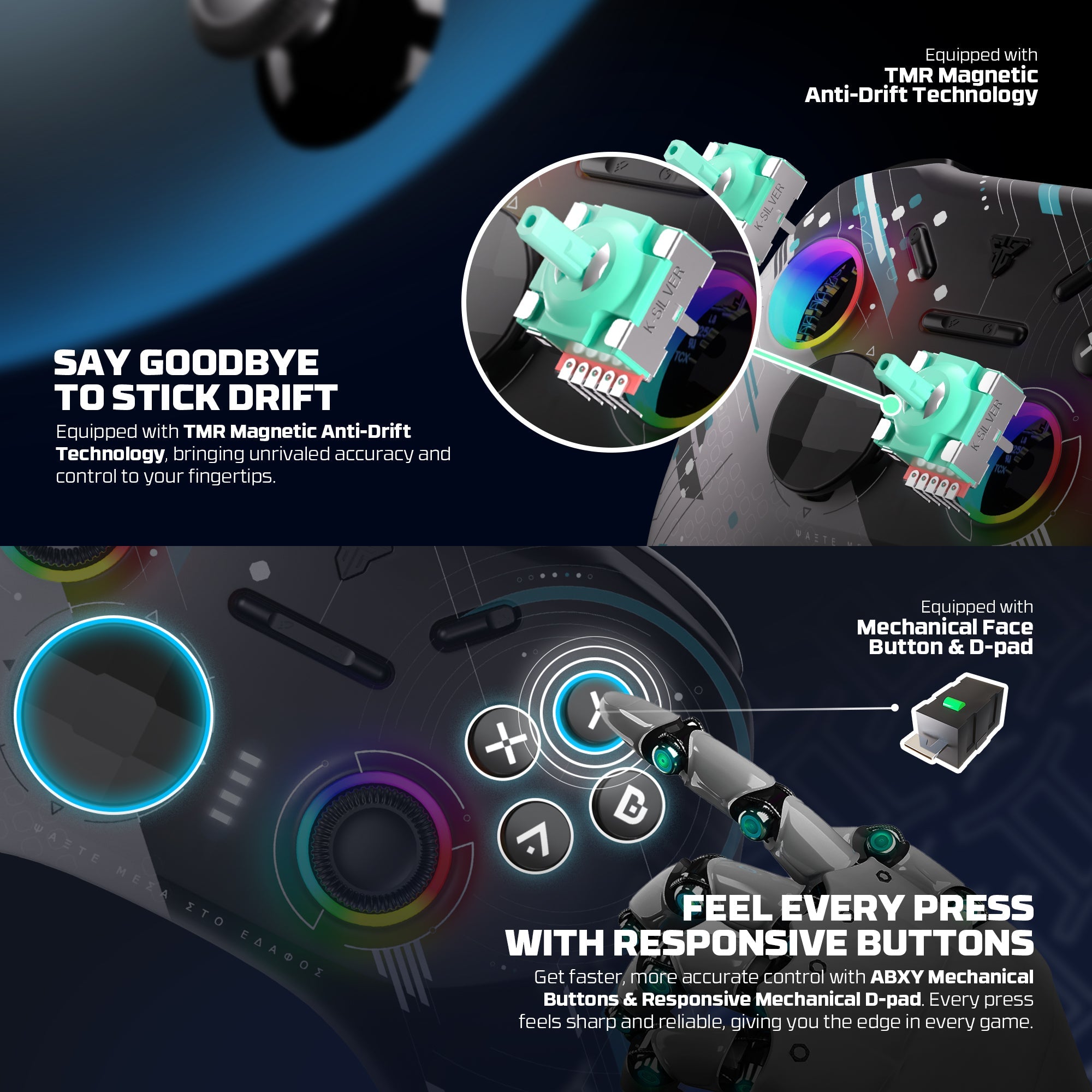 FANTECH EOS PRO II WGP15 V2 WIRELESS GAMEPAD GEMINUS BLACK Console