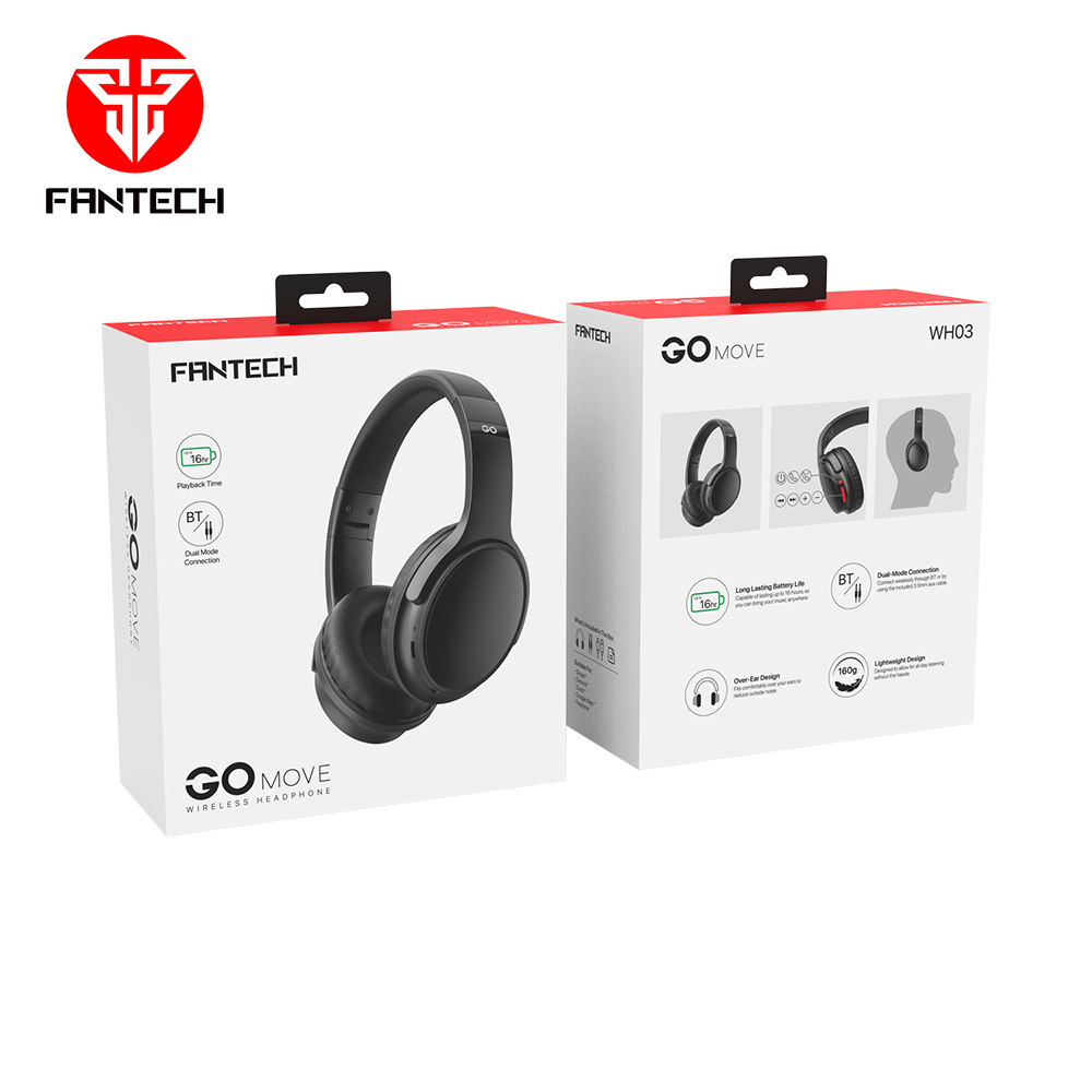 Fantech GO MOVE WIRELESS HEADPHONE WH03 - BT2 Audio 25 JOD